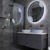 Espejo LED Redondo | Control por interruptor de pared | Luz blanca fría - Reyze Seria Good Vibes Model 7